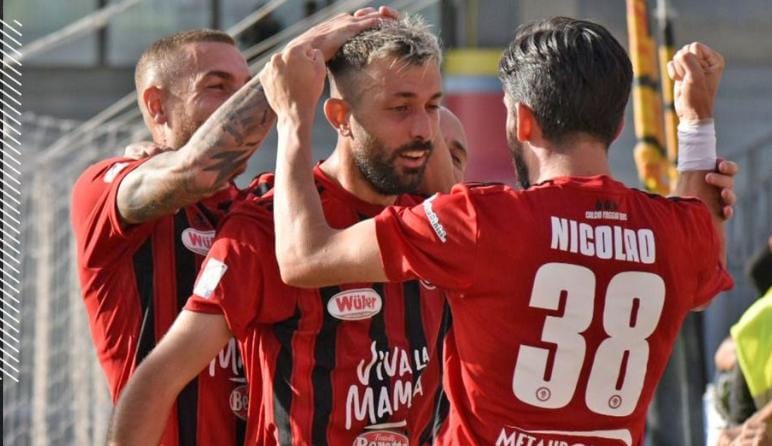 foggia squadra esultanza gol