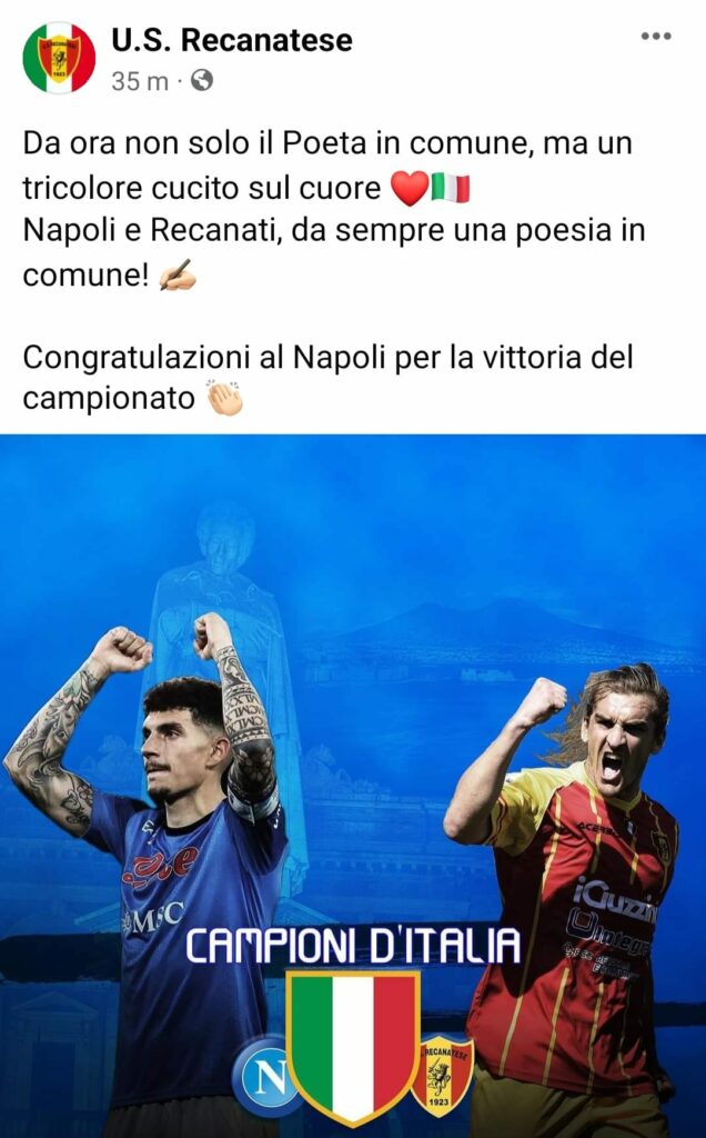 Recanatese complimenti Napoli