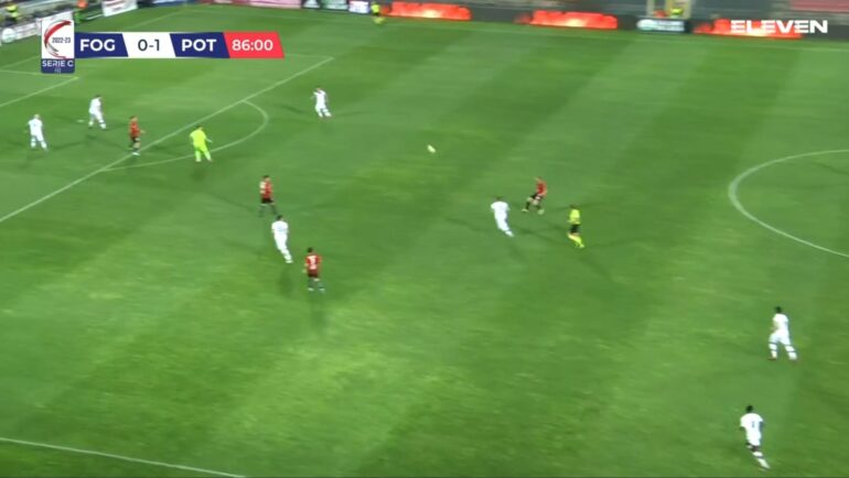 Foggia, eurogol per Di Noia nella partita contro il Potenza Di Noia Foggia