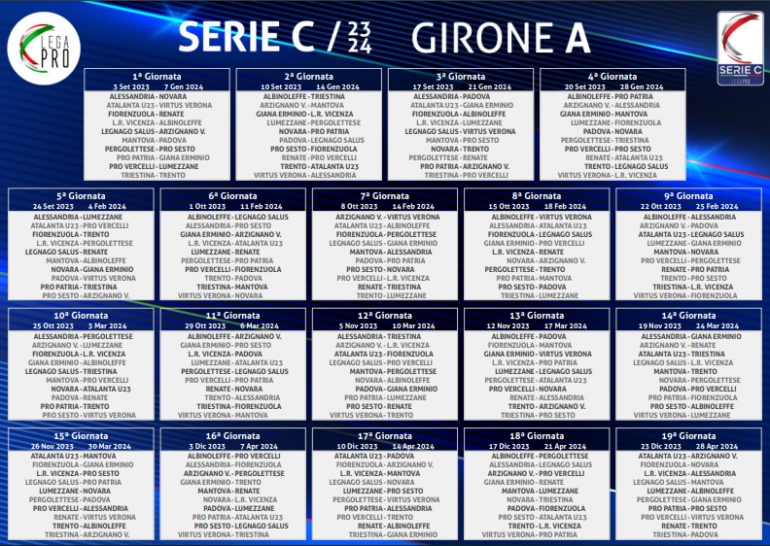 Serie C - Girone A 23/24