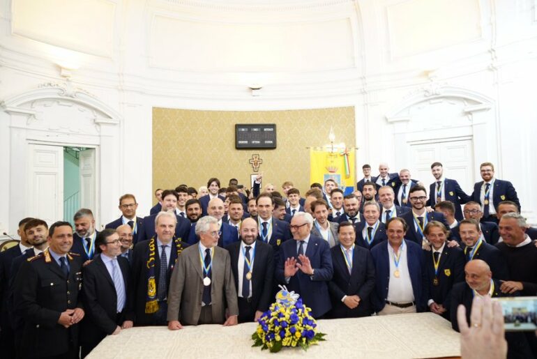 Juve Stabia premiazione Palazzo Farnese