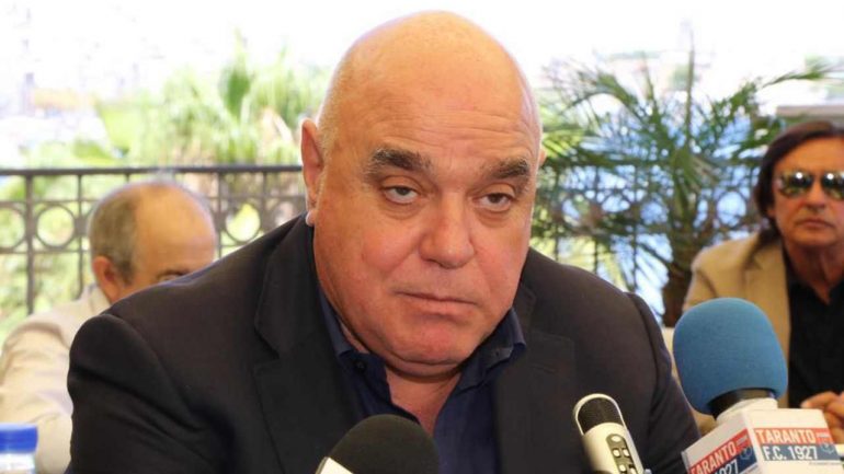 Il presidente del Taranto, Giove