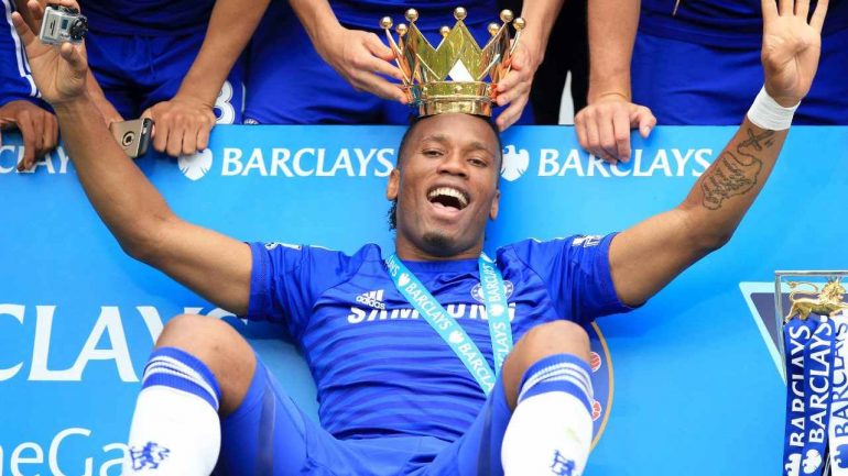 Drogba esultanza Chelsea