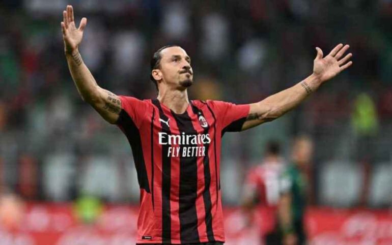 Ibrahimovic con la maglia del Milan