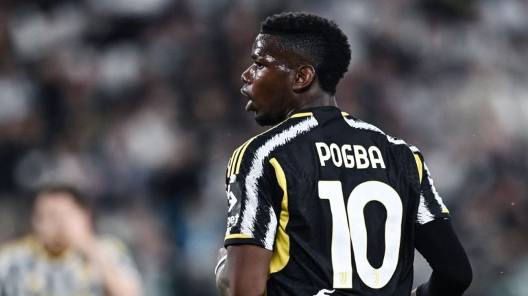 Paul Pogba in azione con la maglia della Juventus