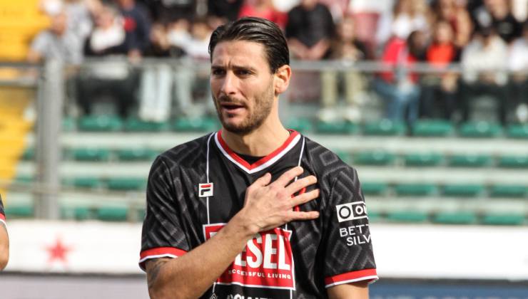 Laezza con la maglia del Vicenza