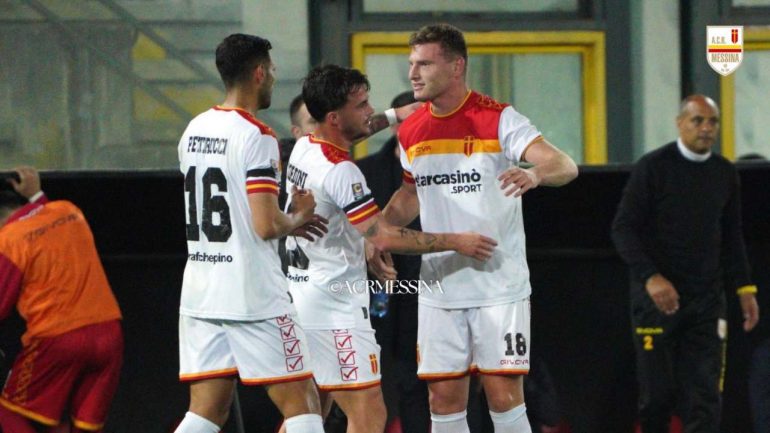 Pierluca Luciani, attaccante del Messina. Credit: Facebook ACR Messina