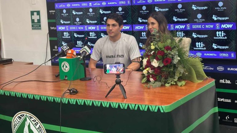 Patrick Enrici insieme alla compagna Elena