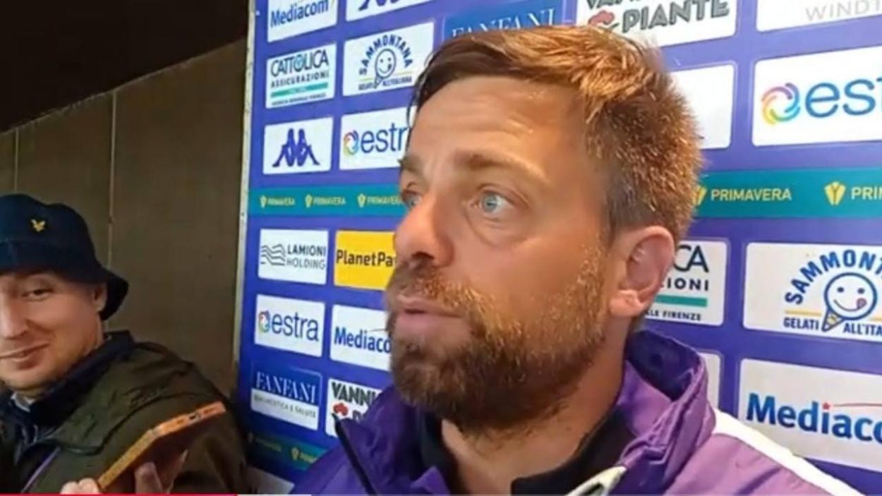 L'allenatore della Fiorentina Primavera Daniele Galloppa