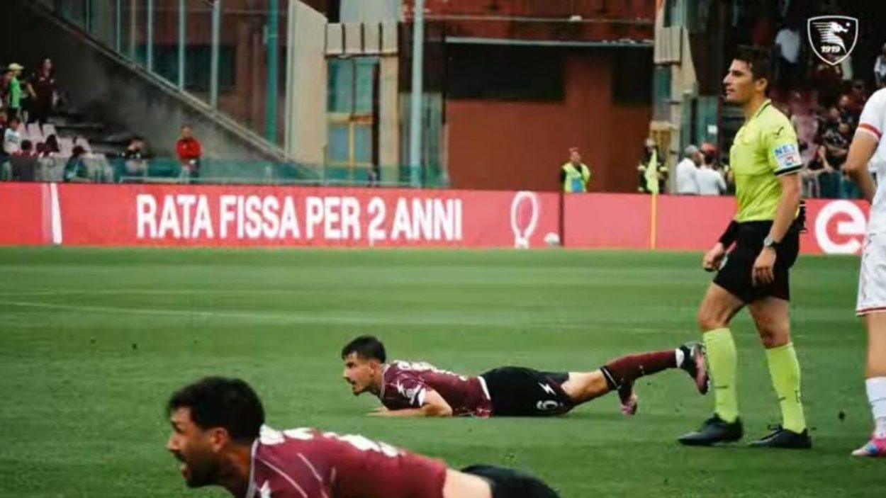 I giocatori della Salernitana