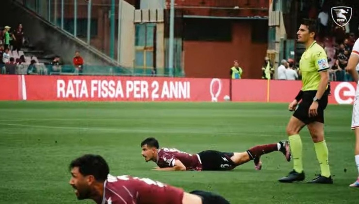 I giocatori della Salernitana