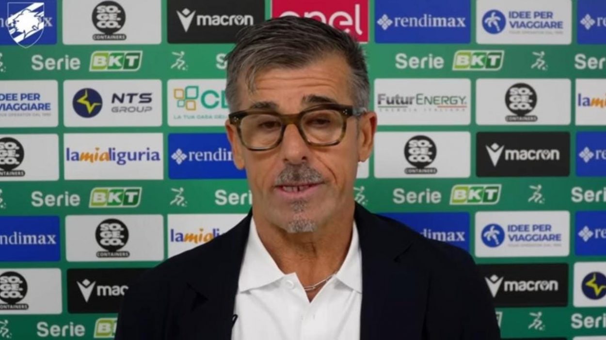 L'allenatore della Sampdoria Evani