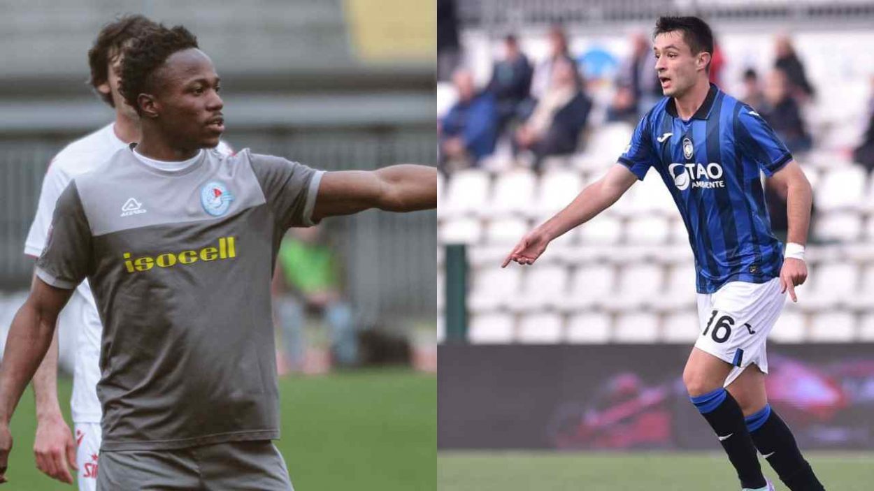 Zoma con la maglia dell'AlbinoLeffe (credit Martina Cutrona) e Vlahovic con quella dell'Atalanta (credit Atalanta.it) | lacasadic.com