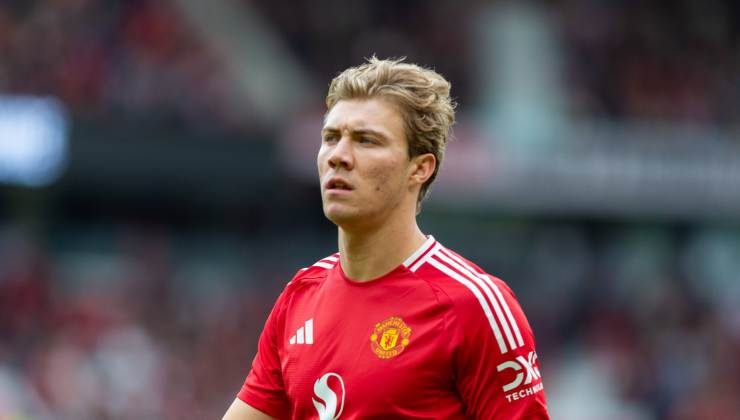 Rasmus Hojlund, attaccante del Manchester United. Credit: IMAGO