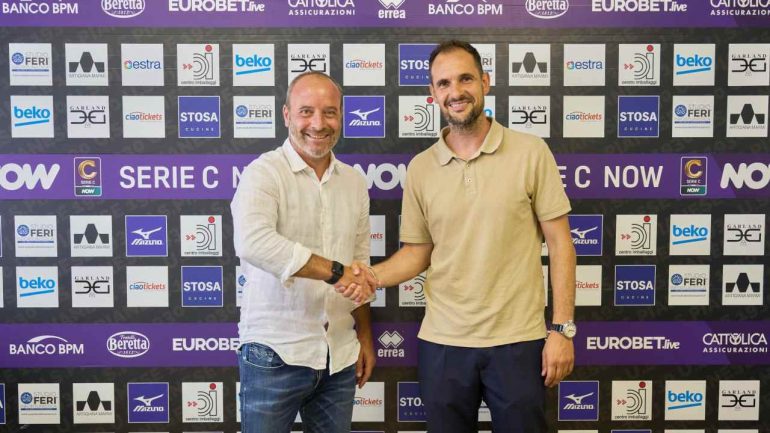 L'allenatore Birindelli con il Ds Cangi