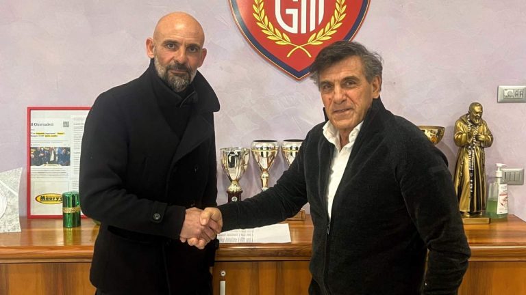 Ciro Ginestra, allenatore del Guidonia. Credit: FB Guidonia