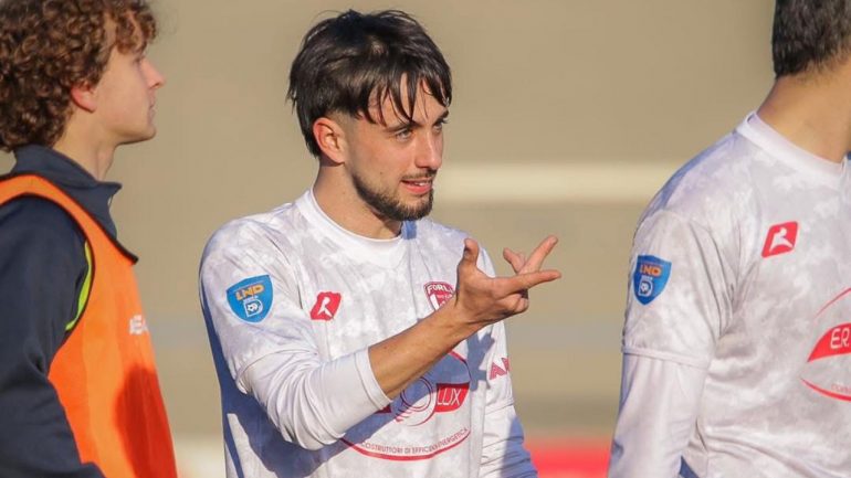 Fabrizio Lilli con la maglia del Forlì, credit: FB Forlì / www.lacasadic.com