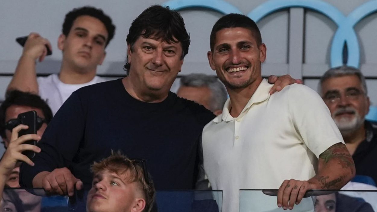 Marco Verratti con il presidente Sebastiani (IMAGO)