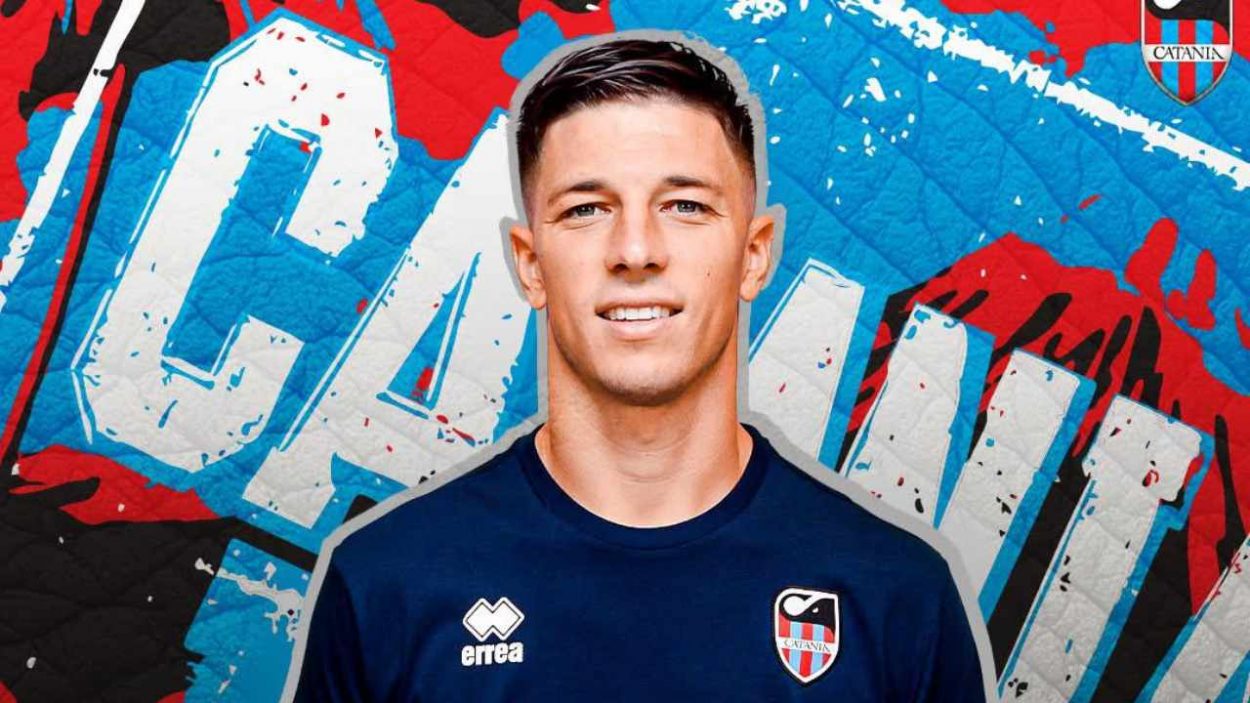 Alex Rolfini, attaccante del Catania / Credit: Catania FC