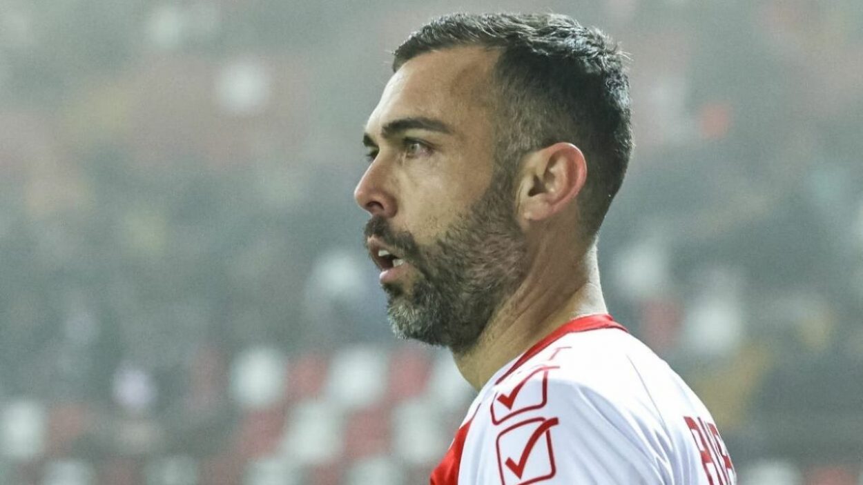 Burrai con la maglia del Mantova