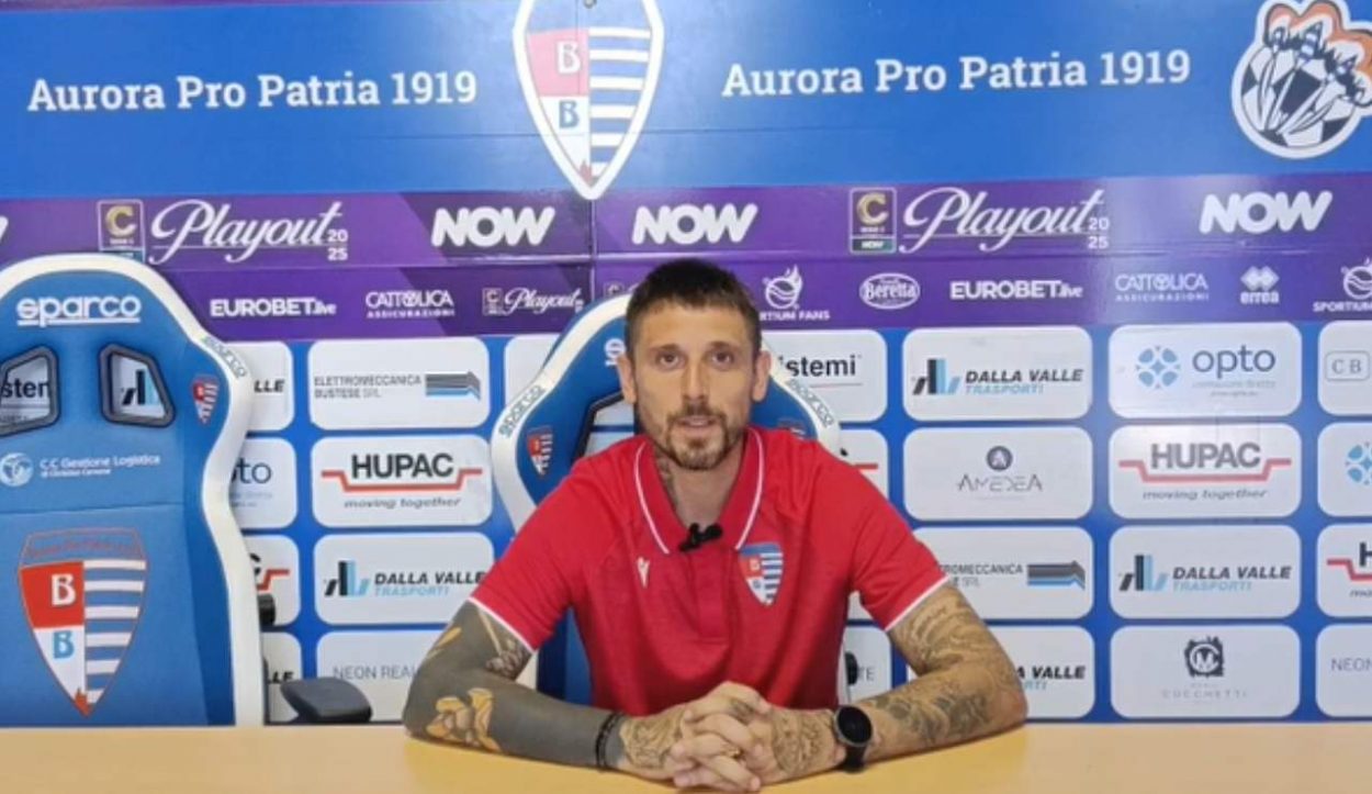 Il nuovo allenatore della Pro Patria Leandro Greco