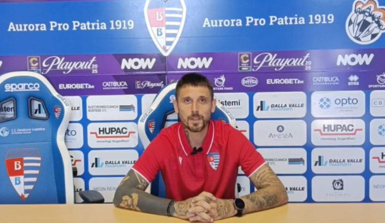 Il nuovo allenatore della Pro Patria Leandro Greco