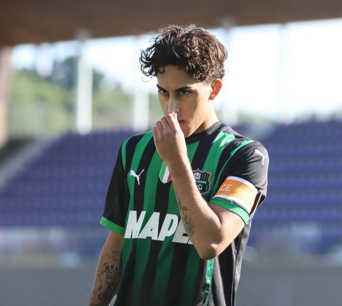 Bruno con la maglia del Sassuolo Primavera