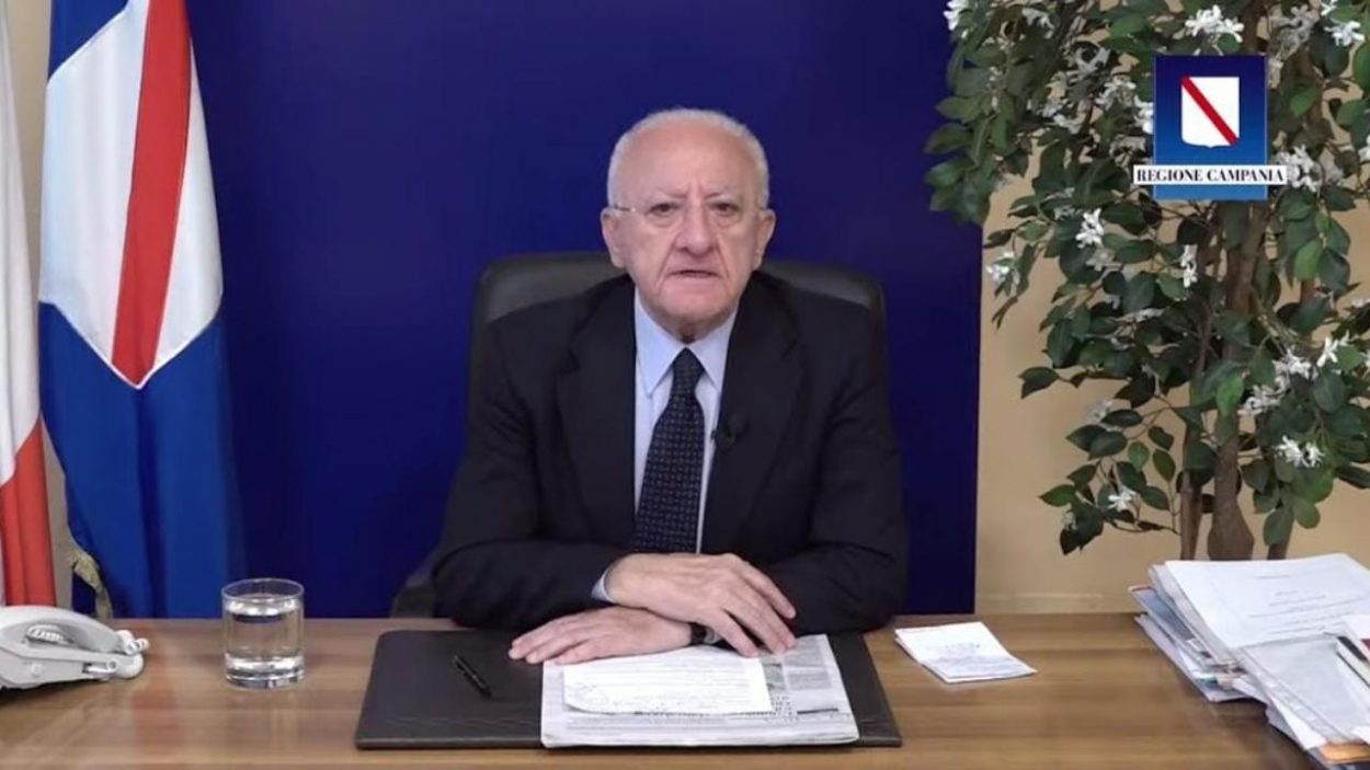 Il Governatore della Campania Vincenzo De Luca