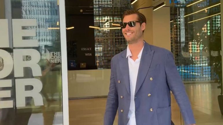 Riccardo Melgrati all'uscita dalla sede dell'Inter