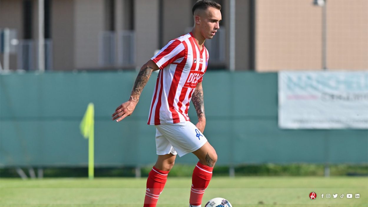 Cester con la maglia del Vicenza