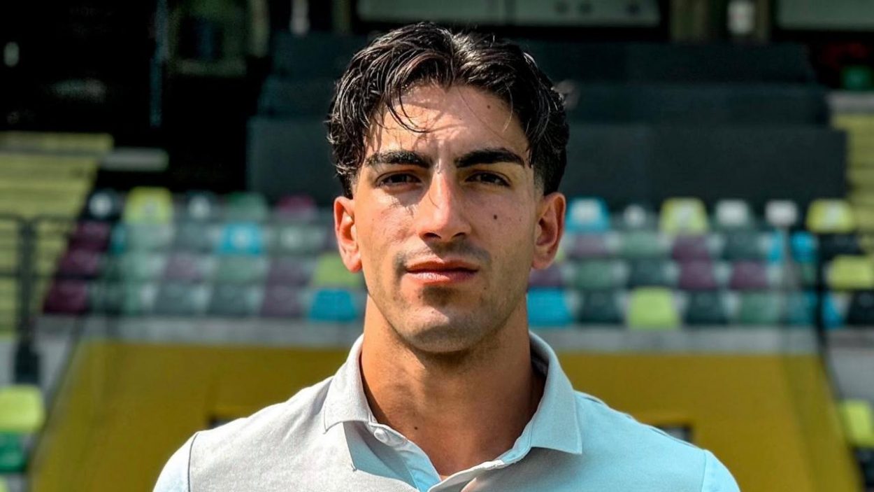 Kevin Miranda con la maglia del Trento. Credit: AC Trento 1921