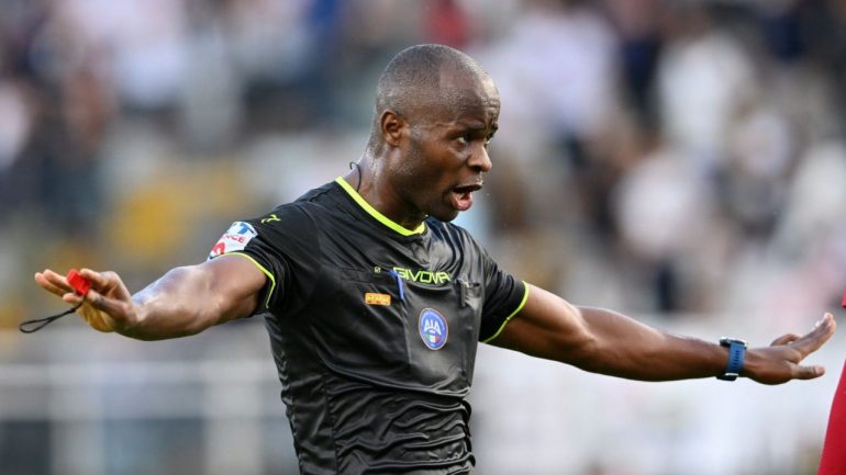 L'arbitro di Serie C Andeng Mbei (Credit_ Ascoli Calcio 1898 - Bellini)