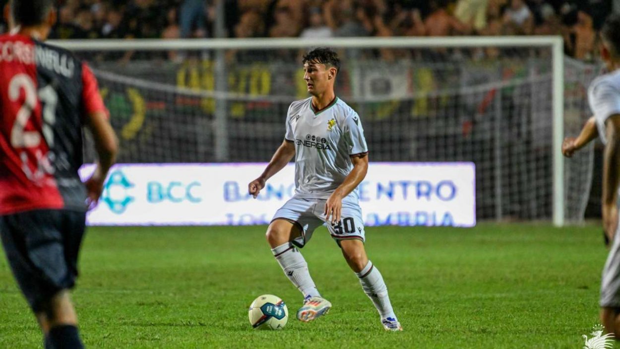 Samuele Damiani con la maglia della Ternana - Credits: Matteo Bertini - www.lacasadic.com