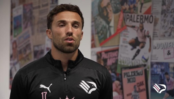 Federico Di Francesco con la maglia del Palermo