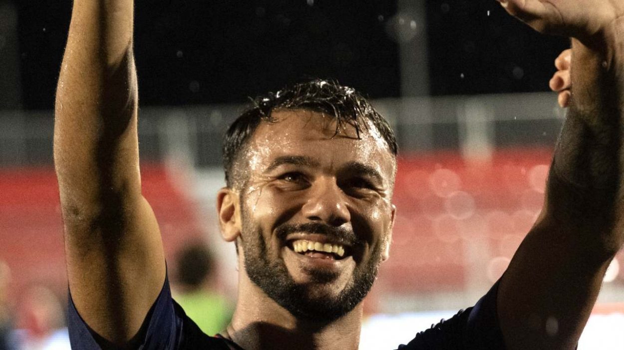 Aimone Calì in gol in Serie C, credit_ Guidonia Montecelio FC