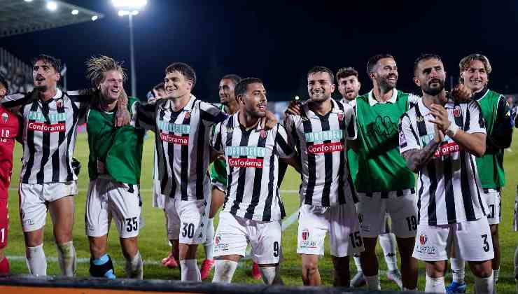 I giocatori dell'Ascoli a fine partita