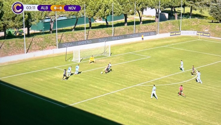 Il gol di Da Graca ad aprire il match contro l'AlbinoLeffe - www.lacasadic.com