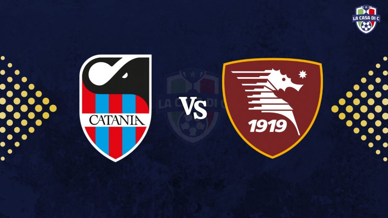 Copertina diretta testuale Catania Salernitana - www.lacasadic.com