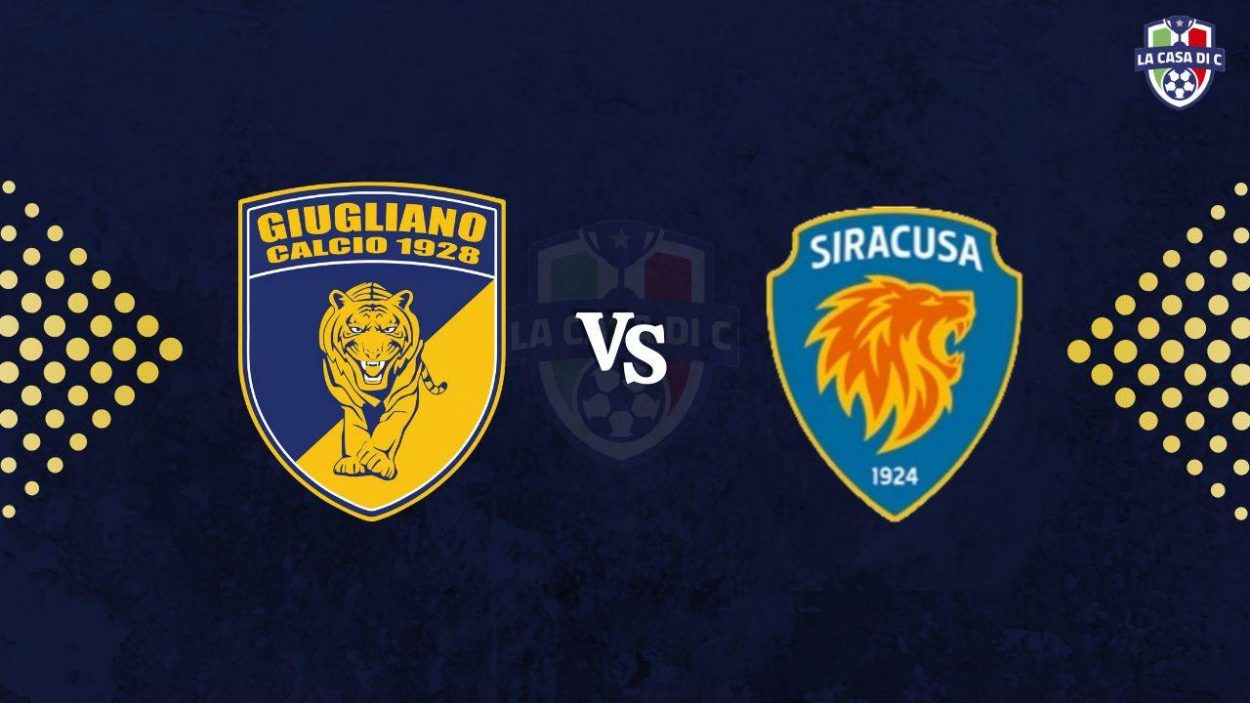 Giugliano-Siracusa diretta testuale