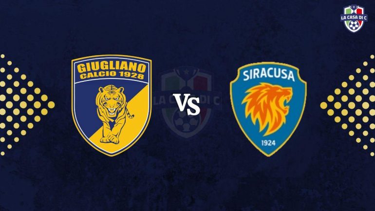 Giugliano-Siracusa diretta testuale