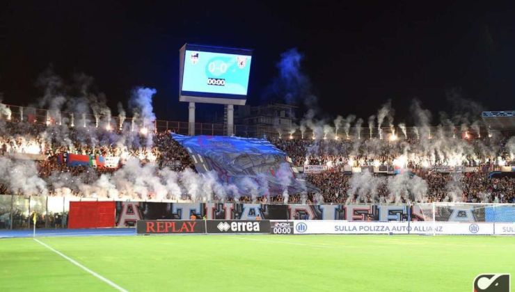 Lo stadio "Massimino" di Catania