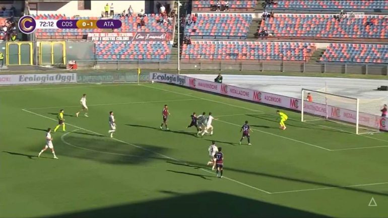 Il gol lampo di Achour in Cosenza-Atalanta U23