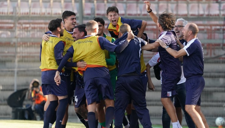 Il Rimini esulta dopo un gol (IMAGO)
