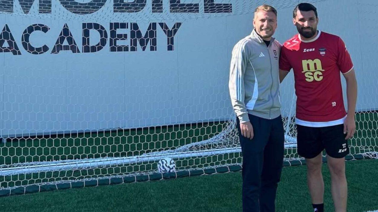 Visita di Ciro Immobile al Sorrento (credit: Sorrento Calcio) - www.lacasadic.com