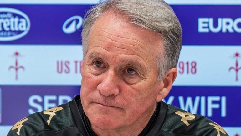 Attilio Tesser in conferenza stampa / Credit: Stefano Quarantotto per US Triestina Calcio 1918 / www.lacasadic.com