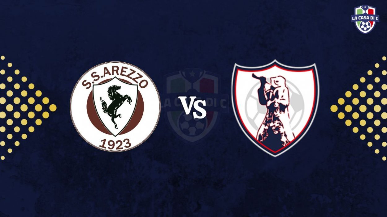 Copertina diretta testuale Arezzo Sambenedettese - www.lacasadic.com