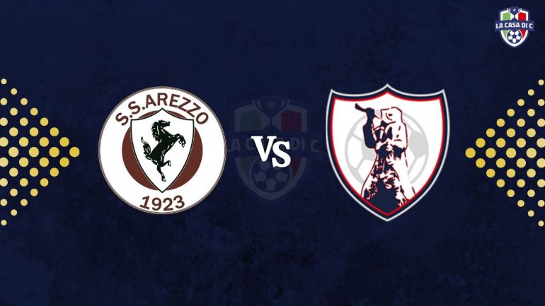 Copertina diretta testuale Arezzo Sambenedettese - www.lacasadic.com