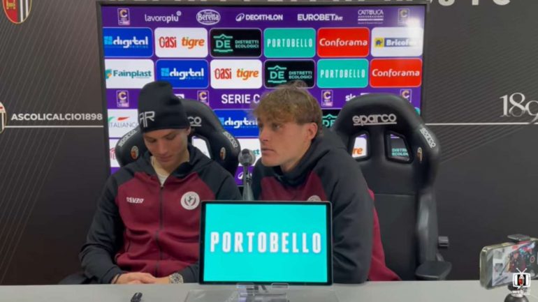 Chierico in conferenza stampa al Del Duca