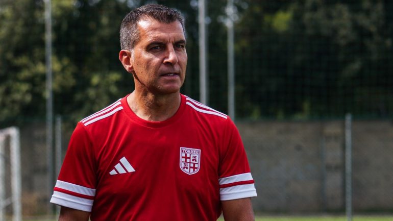 Marco Sanna, allenatore della Torres. Credit: Alessandro Sanna / www.lacasadic.com