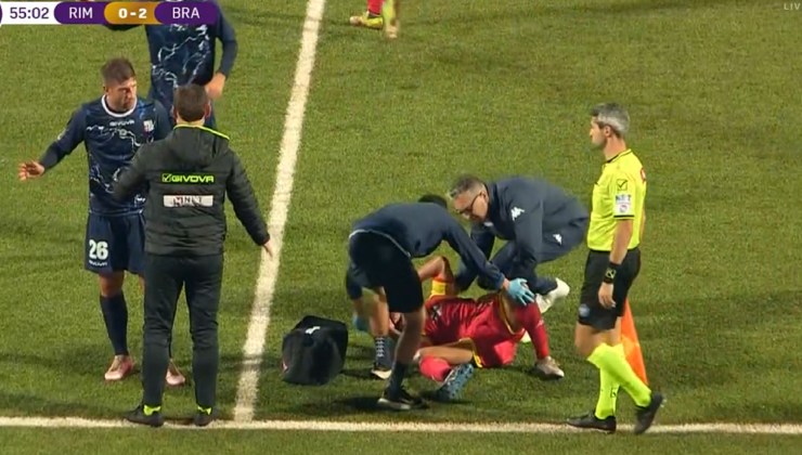 Nesci dopo lo scontro di gioco